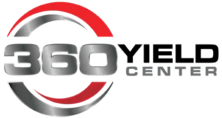 A red and silver logo for the company 6 0.